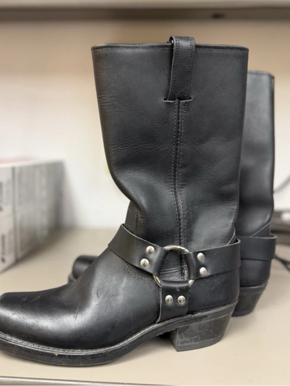 Frye Men's Size 8.5 Harness Boots 12R Square Toe Made in USA